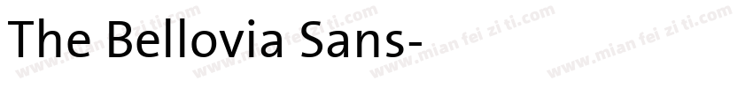 The Bellovia Sans字体转换